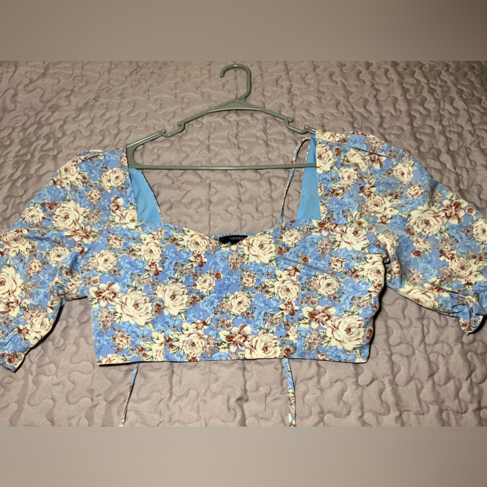 Forever 21 Patterned Crop Top